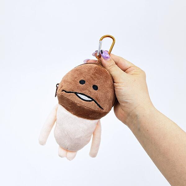 おさわり探偵 なめこ栽培キット カラビナ付きぬいぐるみファスナーマスコット キーホルダー 商品画像5：キャラグッズPERFECT WORLD TOKYO
