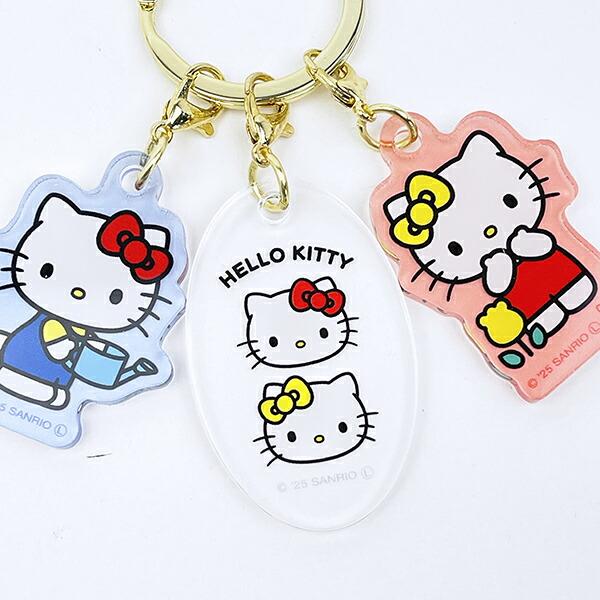 サンリオ ハローキティ 3チャームキーホルダー Sanrio 商品画像2：キャラグッズPERFECT WORLD TOKYO