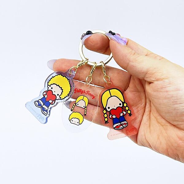 サンリオ パティ＆ジミー 3チャームキーホルダー Sanrio 商品画像3：キャラグッズPERFECT WORLD TOKYO
