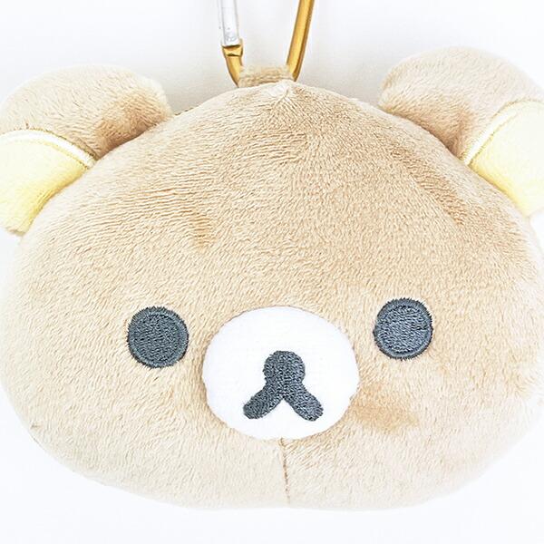 リラックマ カラビナ付きぬいぐるみファスナマスコット ポーチ 商品画像2：キャラグッズPERFECT WORLD TOKYO