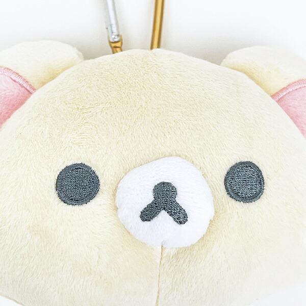 リラックマ コリラックマ カラビナ付きぬいぐるみファスナマスコット ポーチ 商品画像2：キャラグッズPERFECT WORLD TOKYO