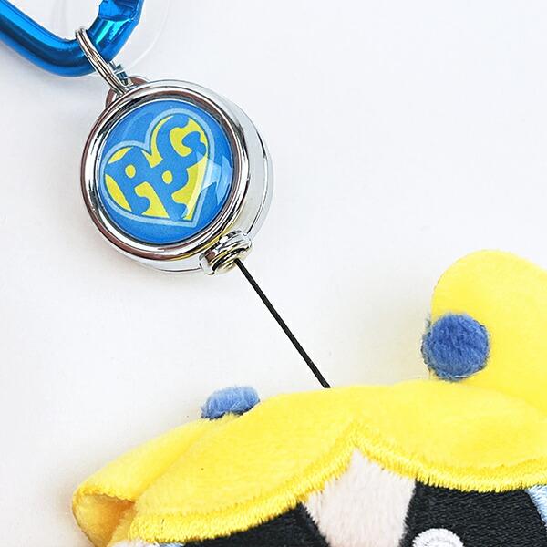 パワーパフガールズ バブルス カバー付きリールキーホルダー パワパフ 商品画像3：キャラグッズPERFECT WORLD TOKYO