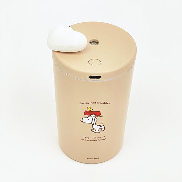 スヌーピー マスコット付きスリム加湿器 (ブラウン) SNOOPY 商品画像4:キャラグッズPERFECT WORLD TOKYO