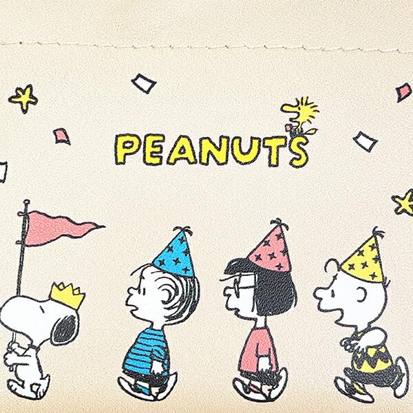 スヌーピー Celebrate カナビラ付きバネケース PEANUTS 75th SNOOPY 商品画像2：キャラグッズPERFECT WORLD TOKYO