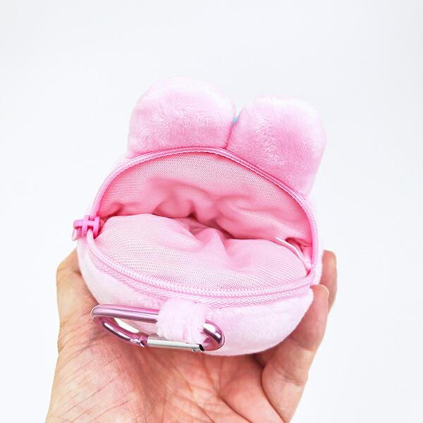 おぱんちゅうさぎ なみだ カラビナ付きぬいぐるみファスナマスコット ポーチ 商品画像4：キャラグッズPERFECT WORLD TOKYO