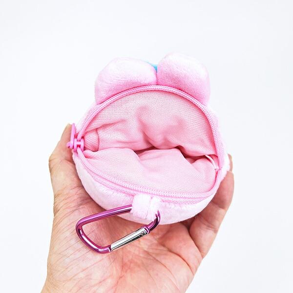 おぱんちゅうさぎ てへぺろ カラビナ付きぬいぐるみファスナマスコット ポーチ 商品画像4：キャラグッズPERFECT WORLD TOKYO