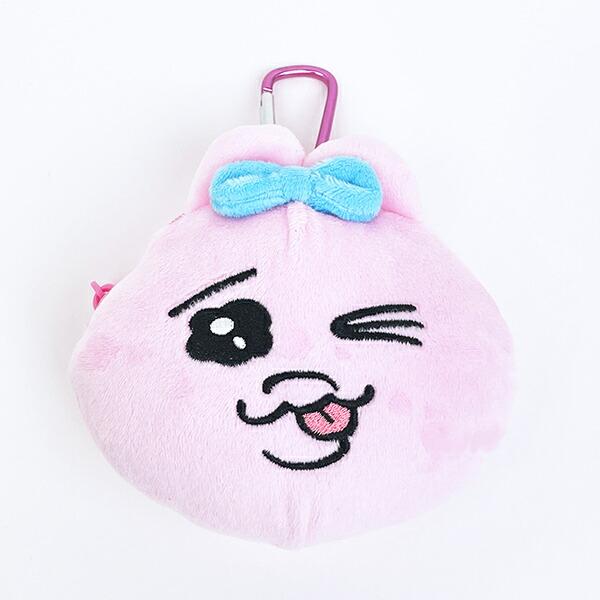 おぱんちゅうさぎ てへぺろ カラビナ付きぬいぐるみファスナマスコット ポー･･･