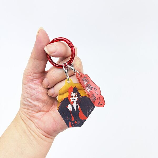 ディズニー パワーワード・ヴィランズ クルエラ 2チャームキーホルダー Disney 商品画像3：キャラグッズPERFECT WORLD TOKYO