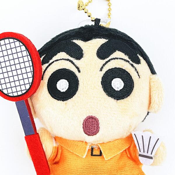 クレヨンしんちゃん バトミントン部 部活マスコット キーホルダー 商品画像2：キャラグッズPERFECT WORLD TOKYO