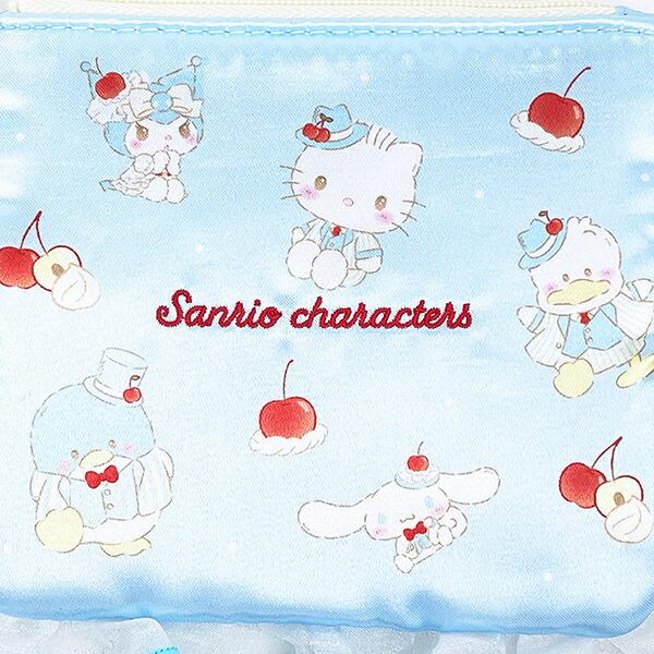 サンリオキャラクターズ フリルティッシュポーチ (スカイブルーチェリーケーキ) スイートケーキコレクション Sanrio 商品画像2：キャラグッズPERFECT WORLD TOKYO