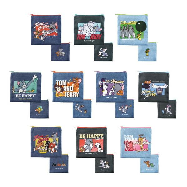 トムとジェリー トレーディングデニム風フラットポーチ 全10種 コンプリートBOX トムジェリ 商品画像3：キャラグッズPERFECT WORLD TOKYO