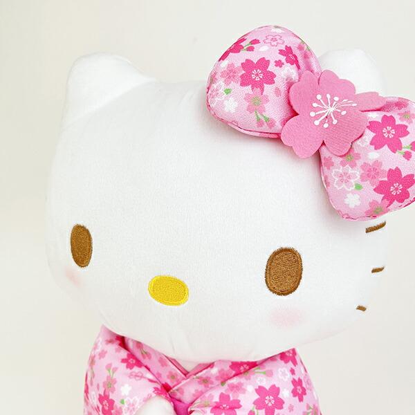 サンリオ ハローキティ 桜着物 ぬいぐるみ(M) Sanrio 商品画像2：キャラグッズPERFECT WORLD TOKYO