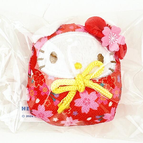 サンリオ ハローキティ 桜だるま マグネット レッド マスコット