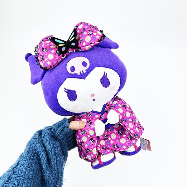 サンリオ クロミ ちょうちょ着物 M ぬいぐるみ パープル 商品画像5：キャラグッズPERFECT WORLD TOKYO