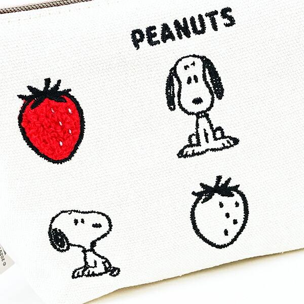 スヌーピー イチゴ 化粧ポーチ SNOOPY 商品画像2：キャラグッズPERFECT WORLD TOKYO
