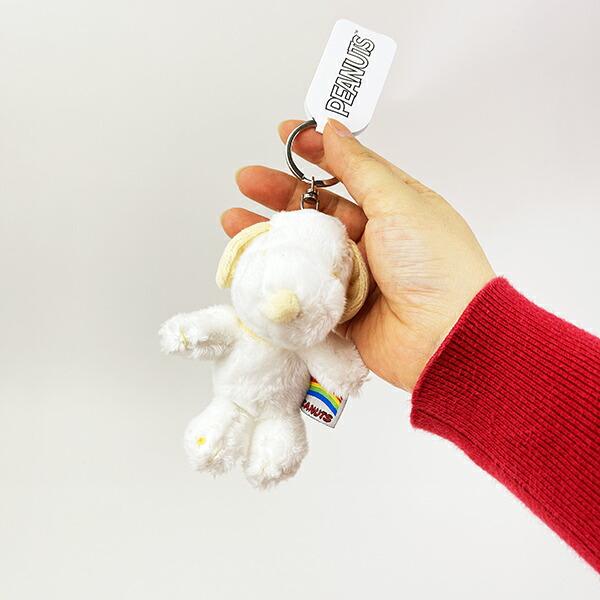スヌーピー レインボーカラーマスコット ぬいぐるみ ホワイト SNOOPY 商品画像3：キャラグッズPERFECT WORLD TOKYO