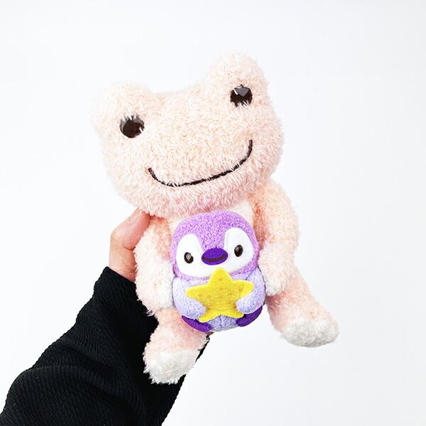 かえるのピクルス 海のおともだち ペア ぬいぐるみ S ピンク マスコット 人形 商品画像4：キャラグッズPERFECT WORLD TOKYO