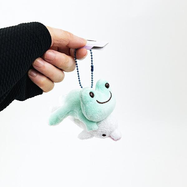 かえるのピクルス 海のおともだち ペア マスコット グリーン ぬいぐるみ ボールチェーン 商品画像5：キャラグッズPERFECT WORLD TOKYO