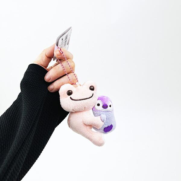 かえるのピクルス 海のおともだち ペア マスコット ピンク ぬいぐるみ ボールチェーン 商品画像5：キャラグッズPERFECT WORLD TOKYO