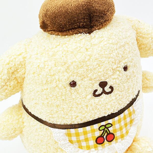サンリオ ポムポムプリン さくらんぼチェック S ぬいぐるみ イエロー 商品画像2：キャラグッズPERFECT WORLD TOKYO