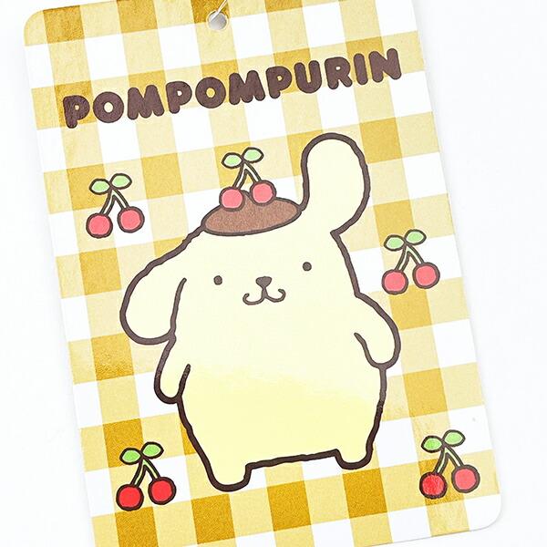 サンリオ ポムポムプリン さくらんぼチェック S ぬいぐるみ イエロー 商品画像7：キャラグッズPERFECT WORLD TOKYO