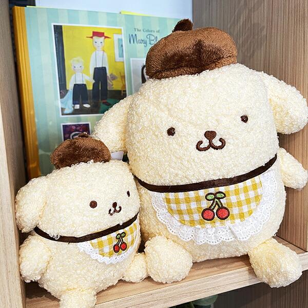 サンリオ ポムポムプリン さくらんぼチェック マスコット ぬいぐるみ イエロー 商品画像6：キャラグッズPERFECT WORLD TOKYO