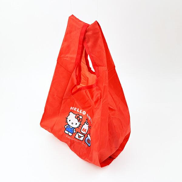 サンリオ ハローキティ ぬいぐるみエコバッグ スタンダード バッグ マスコット カラビナ付 商品画像5：キャラグッズPERFECT WORLD TOKYO