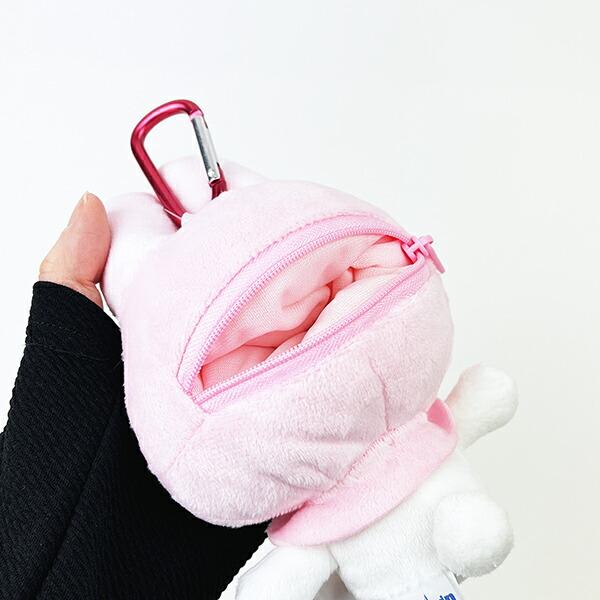 サンリオ マイメロディ ぬいぐるみエコバッグ スタンダード バッグ マスコット カラビナ付 商品画像8：キャラグッズPERFECT WORLD TOKYO