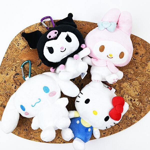サンリオ シナモロール ぬいぐるみエコバッグ スタンダード バッグ マスコット カラビナ付 商品画像9：キャラグッズPERFECT WORLD TOKYO