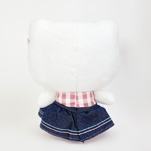 サンリオ ハローキティ ギンガムデニム ぬいぐるみ(S) Sanrio 商品画像4：キャラグッズPERFECT WORLD TOKYO