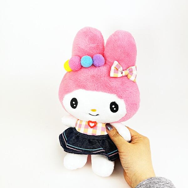 サンリオ マイメロディ ギンガムデニム ぬいぐるみ(S) Sanrio 商品画像5：キャラグッズPERFECT WORLD TOKYO