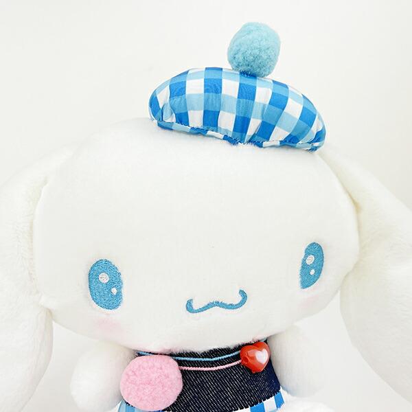 サンリオ シナモロール ギンガムデニム ぬいぐるみ(S) シナモン Sanrio 商品画像2：キャラグッズPERFECT WORLD TOKYO