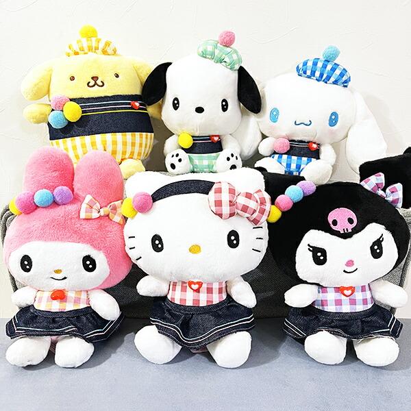 サンリオ シナモロール ギンガムデニム ぬいぐるみ(S) シナモン Sanrio 商品画像6：キャラグッズPERFECT WORLD TOKYO