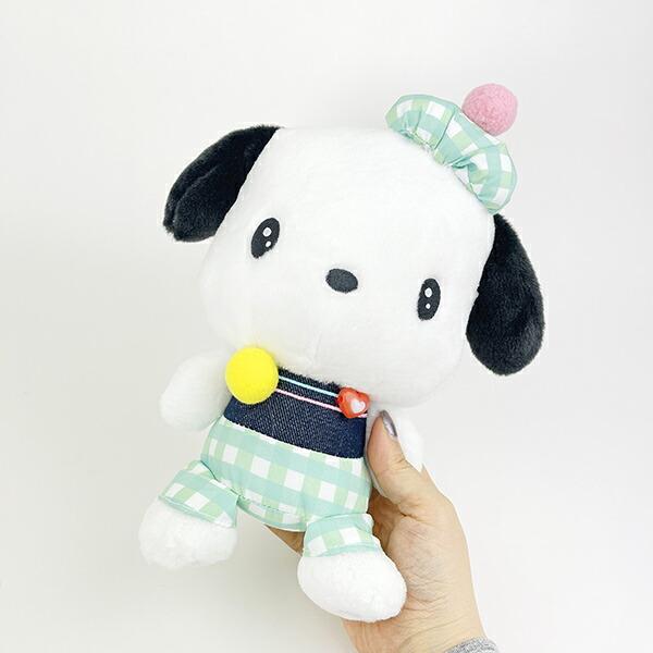 サンリオ ポチャッコ ギンガムデニム ぬいぐるみ(S) Sanrio 商品画像5：キャラグッズPERFECT WORLD TOKYO