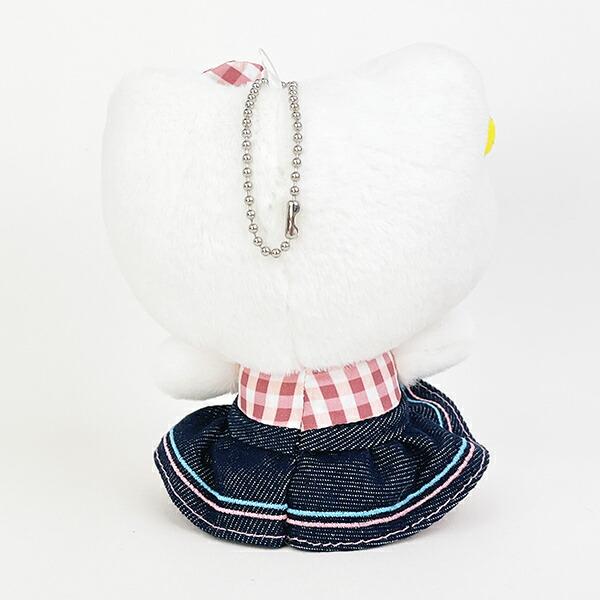 サンリオ ハローキティ ギンガムデニム マスコット ぬいぐるみ Sanrio 商品画像3：キャラグッズPERFECT WORLD TOKYO