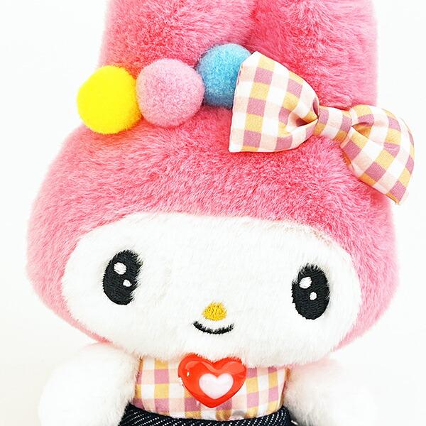 サンリオ マイメロディ ギンガムデニム マスコット ぬいぐるみ Sanrio 商品画像2：キャラグッズPERFECT WORLD TOKYO