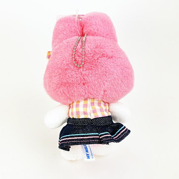 サンリオ マイメロディ ギンガムデニム マスコット ぬいぐるみ Sanrio 商品画像3：キャラグッズPERFECT WORLD TOKYO