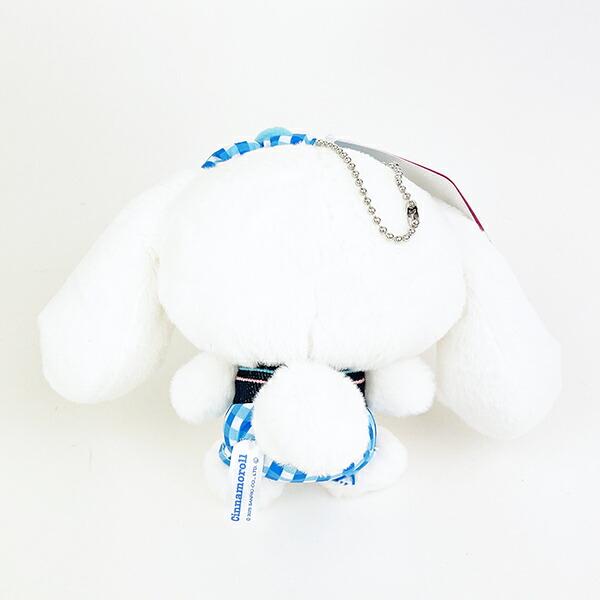 サンリオ シナモロール ギンガムデニム マスコット ぬいぐるみ シナモン Sanrio 商品画像3：キャラグッズPERFECT WORLD TOKYO