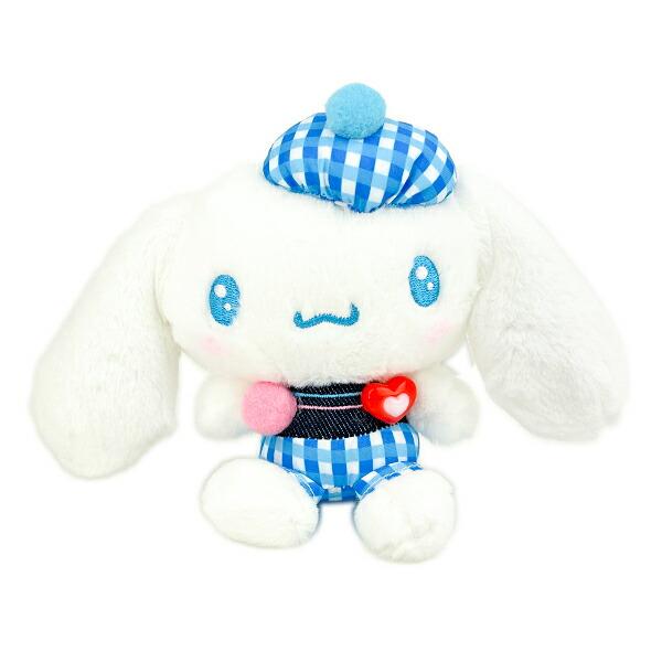 サンリオ シナモロール ギンガムデニム マスコット ぬいぐるみ シナモン Sanr･･･