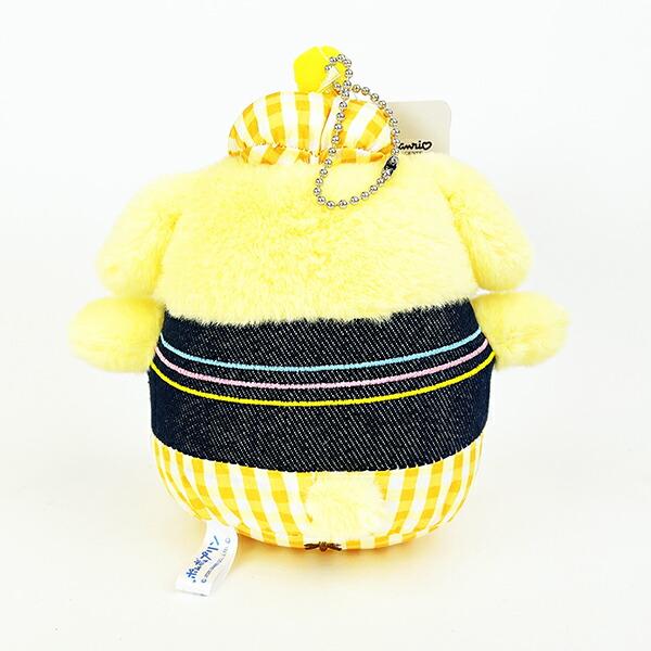 サンリオ ポムポムプリン ギンガムデニム マスコット ぬいぐるみ Sanrio 商品画像3：キャラグッズPERFECT WORLD TOKYO