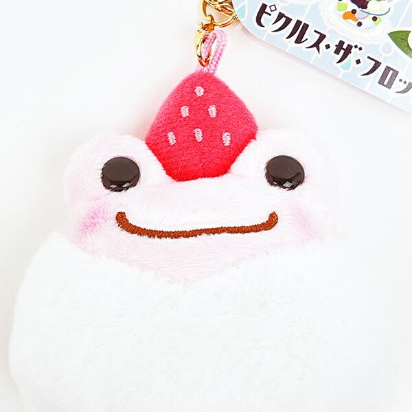 かえるのピクルス レトロカフェ いちご大福 マスコット ぬいぐるみ 商品画像2：キャラグッズPERFECT WORLD TOKYO