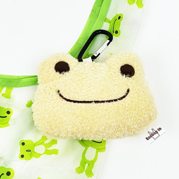 かえるのピクルス ぬいぐるみエコバッグ フェイス ベージュ 商品画像3：キャラグッズPERFECT WORLD TOKYO