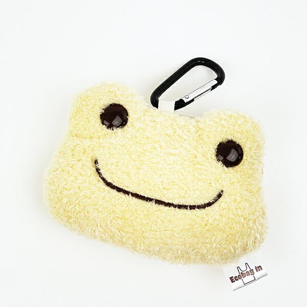 かえるのピクルス ぬいぐるみエコバッグ フェイス ベージュ 商品画像5：キャラグッズPERFECT WORLD TOKYO