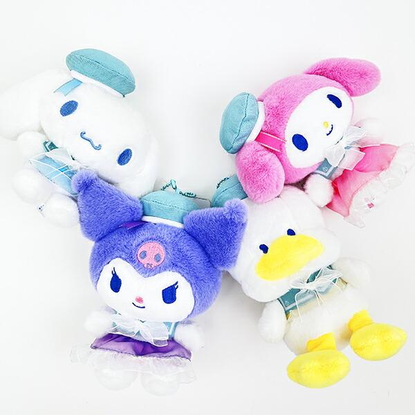 サンリオ あひるのペックル ぬいぐるみマスコットキーホルダー シャーベットマリンシリーズ Sanrio 商品画像4：キャラグッズPERFECT WORLD TOKYO