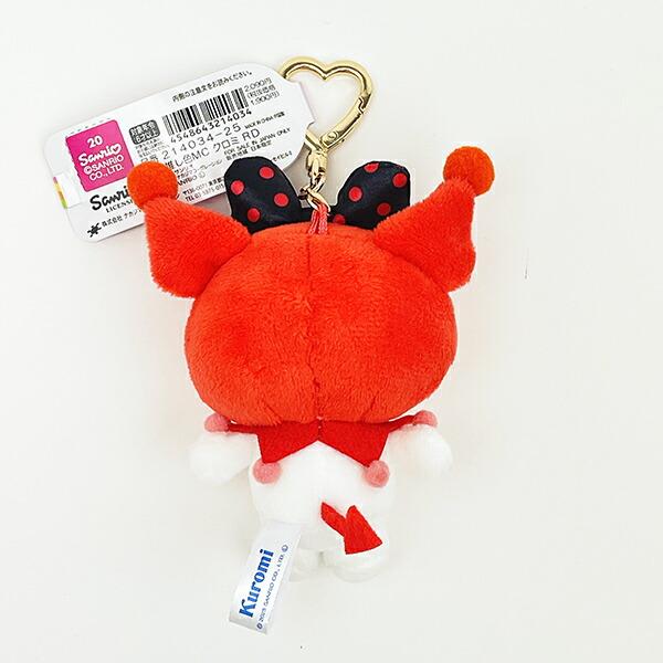 サンリオ クロミ 推し色マスコット レッド ぬいぐるみ キーホルダー 推し活 Sanrio 商品画像3：キャラグッズPERFECT WORLD TOKYO