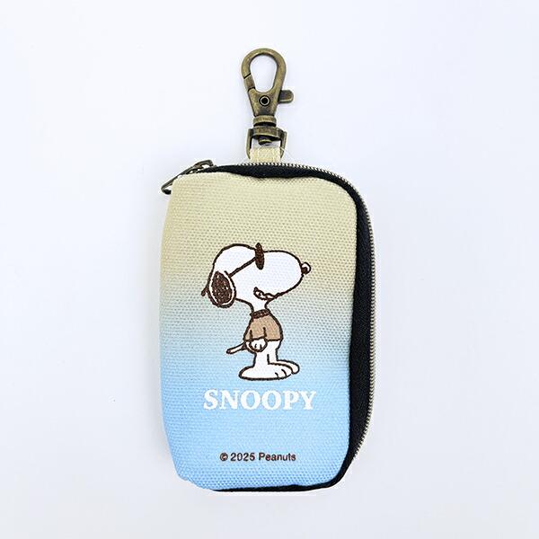 スヌーピー スマートキーケース (ブルー×イエロー) カー用品 グラデ ジョー･･･