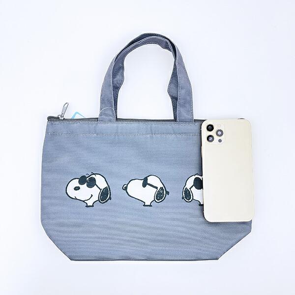 スヌーピー 保冷保温 ミニトートバッグ ランチ グラデ ジョークールシリーズ SNOOPY 商品画像5：キャラグッズPERFECT WORLD TOKYO