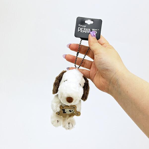 スヌーピー＆ベア マスコット (モカ) キーホルダー SNOOPY 商品画像5：キャラグッズPERFECT WORLD TOKYO