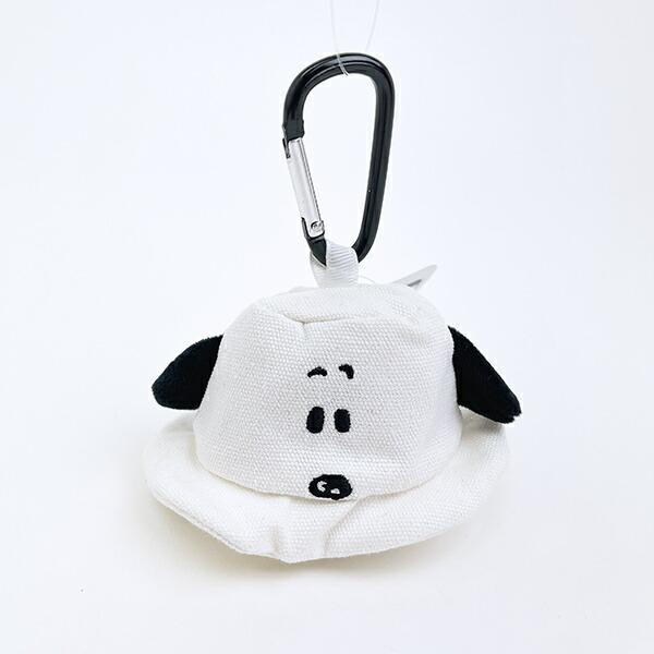 スヌーピー バケットハットポーチ ブラック SNOOPY