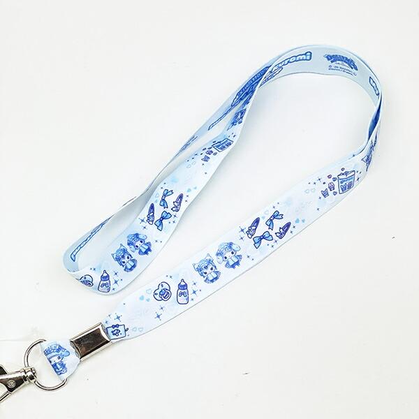 サンリオ マイメロディ＆クロミ 幅広ネックストラップ MU DOLLY MIX ライトブルー Sanrio 商品画像3：キャラグッズPERFECT WORLD TOKYO